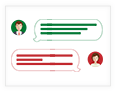 Online chats and instant messengers support